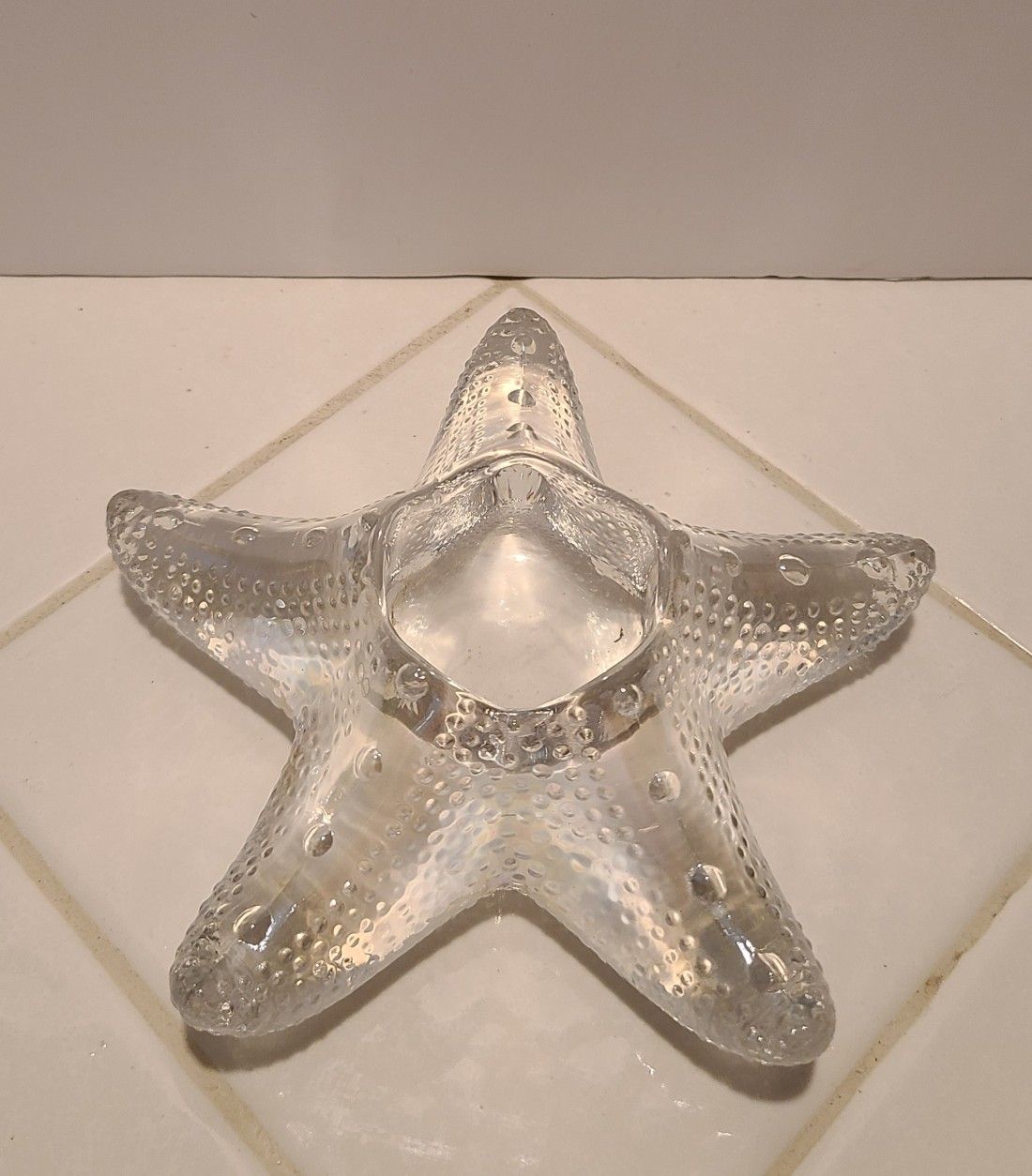 Beautiful Crystal Starfish Candle Holder