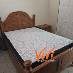 QUEEN MATTRESS WITH BOX SPRING 2PC. BED FRAME ISN'T AVAILABLE