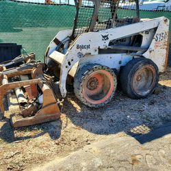 Bobcat With Grapple Bucket 