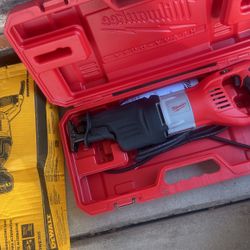 Milwaukee Super Sazall  New  And  Dewalt  12 Amp  Sazall  200 For Both 