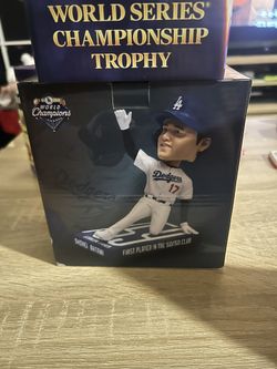 Dodgers Bobble Head And Trophy