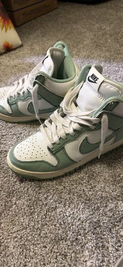 Nike Dunk Hi 1985 Green Denim Enamel Green DV1143 300 Women Size 7