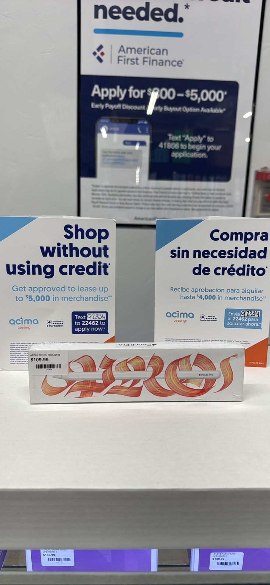 APPLE PENCIL PRO NEW IN BOX !!!βΌοΈβΌοΈπππ₯π₯π²π² WE FINANCE !!! π¨π¨π₯π»π¨βπ»βΌοΈβΌοΈ TAKE IT HOME TODAY FOR ONLY $50 DOWN PAY LATER βΌοΈπππ€©++ 3 month wa