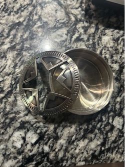 Texas Lone Star Stainless Steel Ashtray
