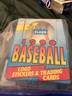 1990 Fleer Baseball Trading Cards Box 10th Anniversary