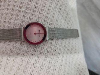 Skagen Steel Women's Mesh Watch Pink Dial
