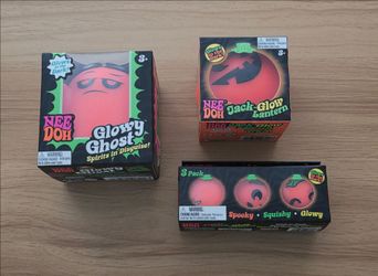 New NeeDoh Halloween Glow-in-the-Dark Squishy Bundle