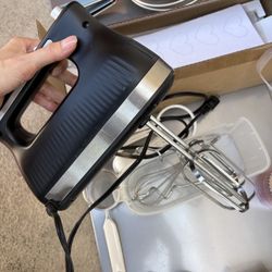 Hand Mixer With Baking Accessories. 