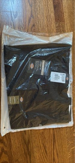 Dickies Twill Work Pants Loose Fit Straight Leg 42X30- Black