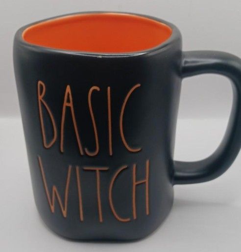 Rae Dunn Artisan Collection by Magenta 192, "Basic Witch" Mug, Black