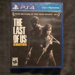 The Last Of Us Remastered PS4 Video Game 