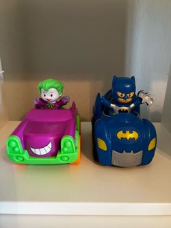 Little People Batman and Joker Cars