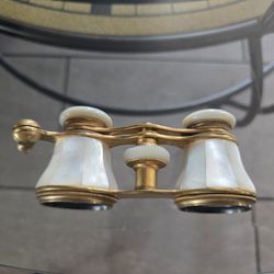 Pearl Opera Binoculars Viewing Glasses Antique 