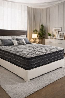 Firm price ✅King mattress new 14” King 14” Mattresses & Pillowtop with handles