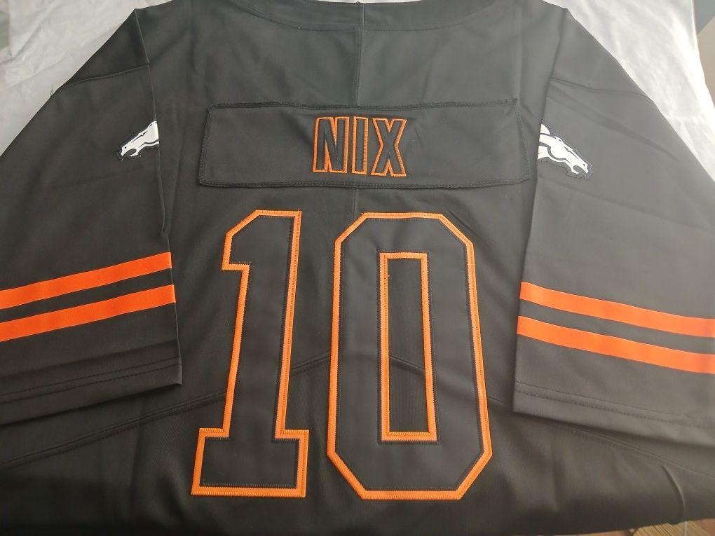 Custom Black 3XL Bo NIX DENVER BRONCOS JERSEY 