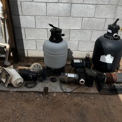Pool Sand Filters, Pumps and strainers,  Parts only