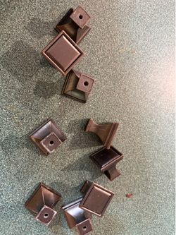 41 white cabinet knobs.  9 square bronze.