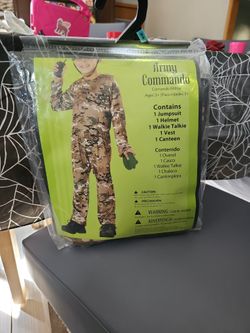 New Boys Size Small (6) Army Commando Costume