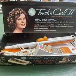 NIB Vintage 1975 GE Touch & Curl II mist curling iron