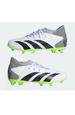 Adidas Predator Accuracy.3 FG Soccer Cleats Shoes White IE9504 Youth Size 3