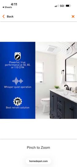 WhisperFit DC, Pick-A-Flow 50,80,110 CFM ENERGY STAR Quiet Ceiling Bathroom Exhaust Fan w/Flex-Z Fast Install Bracket