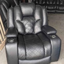 Powered Leather Recliner New