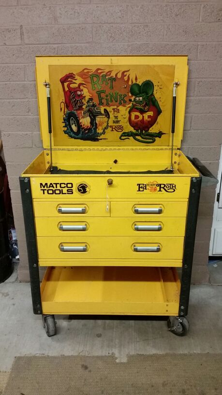 Matco Tools RAT FINK tool box with key.