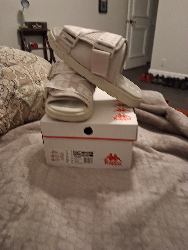 Kappa Slide 222 BANDA MITEL1 WHITE OFF-WHITE