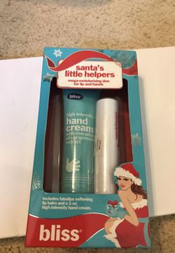 Bliss hand cream and lip balm