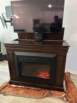 Retractable Tv Fireplace