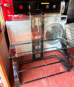 glass tv stand