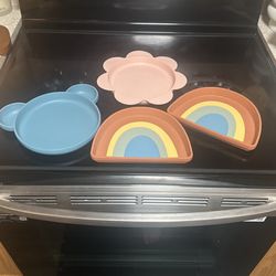 Rubber Silicone Kids Dishes 