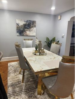 Gold dinning set