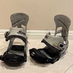 Medium Burton Mission Snowboard Bindings 