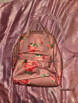 Rose gold mini backpack