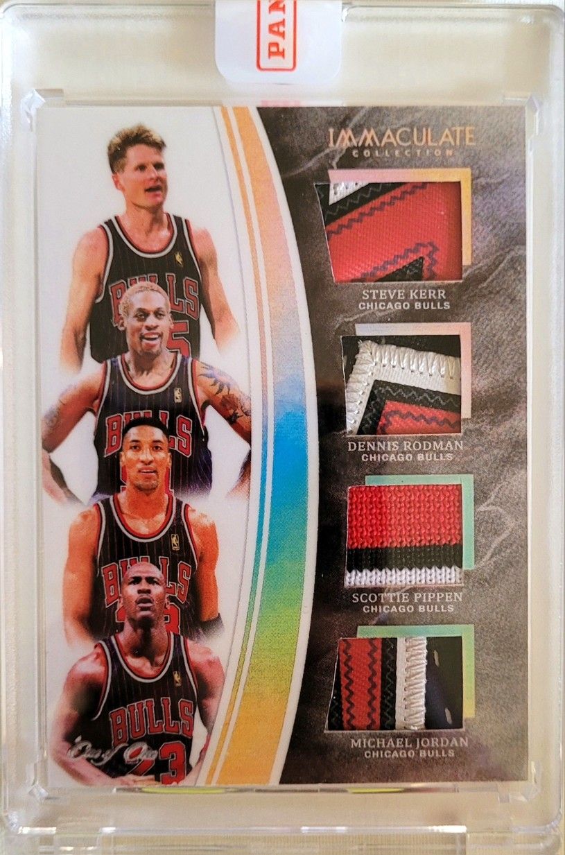 💥MICHAEL JORDAN *CUSTOM* QUAD PATCH (KERR, RODMAN, PIPPEN, and JORDAN) 1/1💥