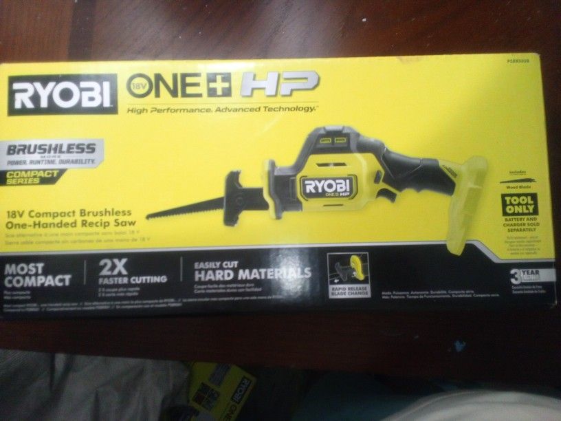 Ryobi 18v One+ HP Brushless Compact Recip Saw