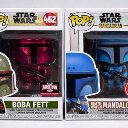 Star Wars Funko Pop Bundle Boba Fett Mandalorian Exclusives