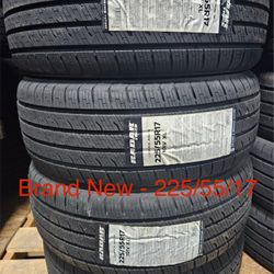 (4) - 225/55/17 Radar Dimax AS-9 Tires