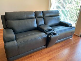 3 piece, Leather, zero-gravity, reclining sectional couch