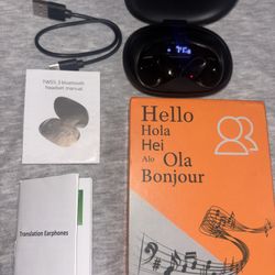 M8 Translator Earbuds 2-Way Real-Time Translation, BT 5.1, Clear Conversation