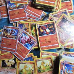 Fire Type Pokemon Trading Card Collection