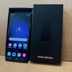 Samsung Galaxy S23 ultra 256gb black 5g att or cricket 