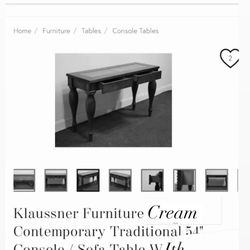 Cream Console Table! 