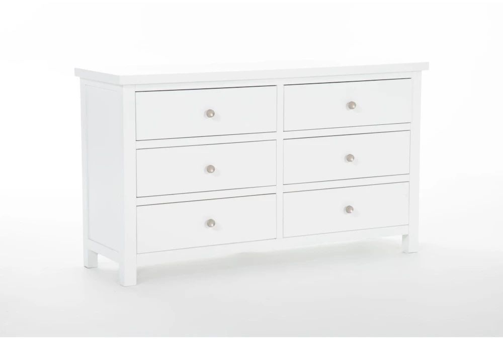 White Dresser 6 Drawers