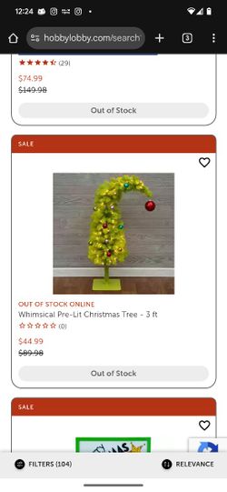 New 3ft Grinch Tree