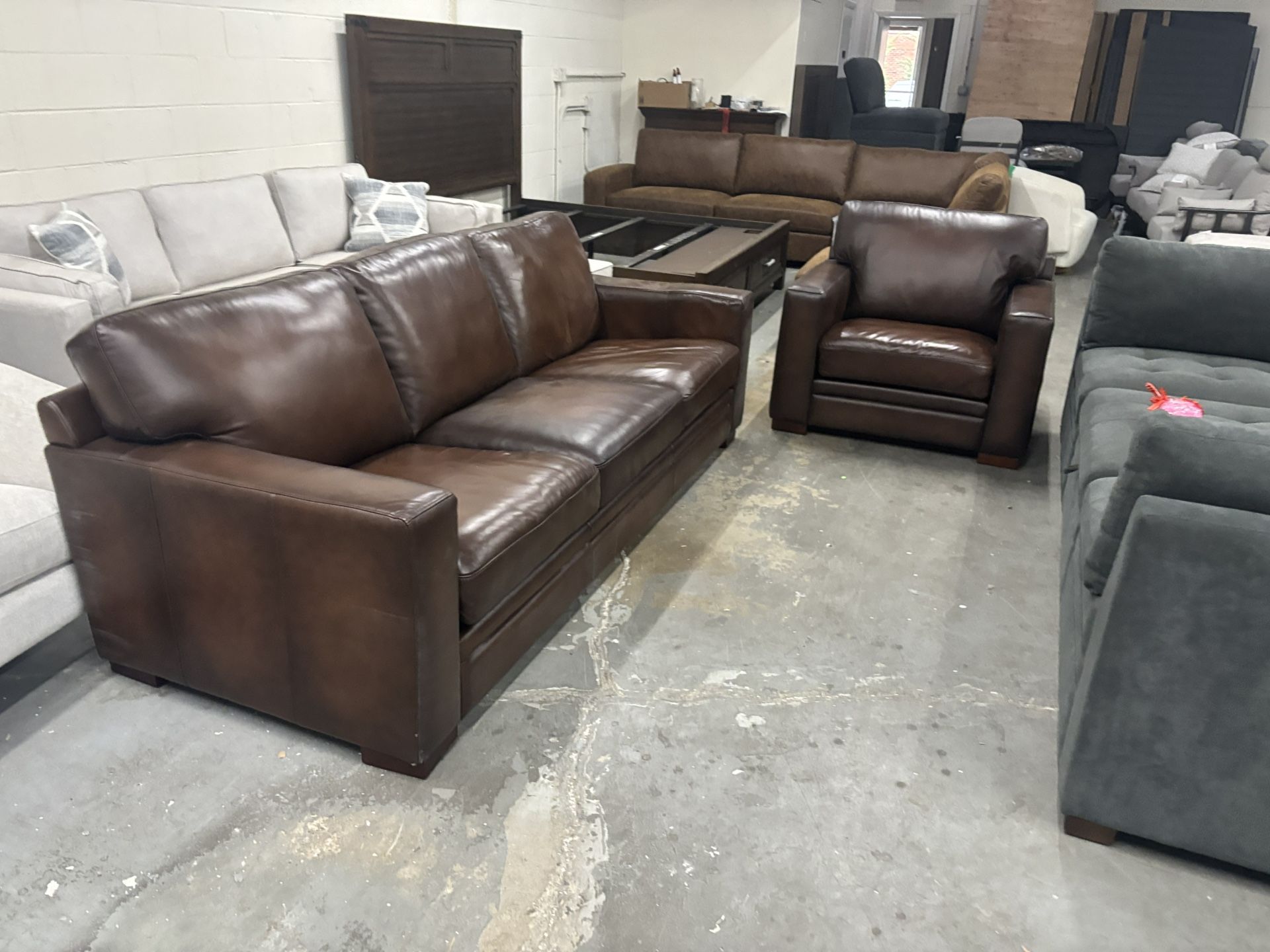 Leather Couch And Chair