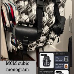 MCM Cubic Monogram Backpack 