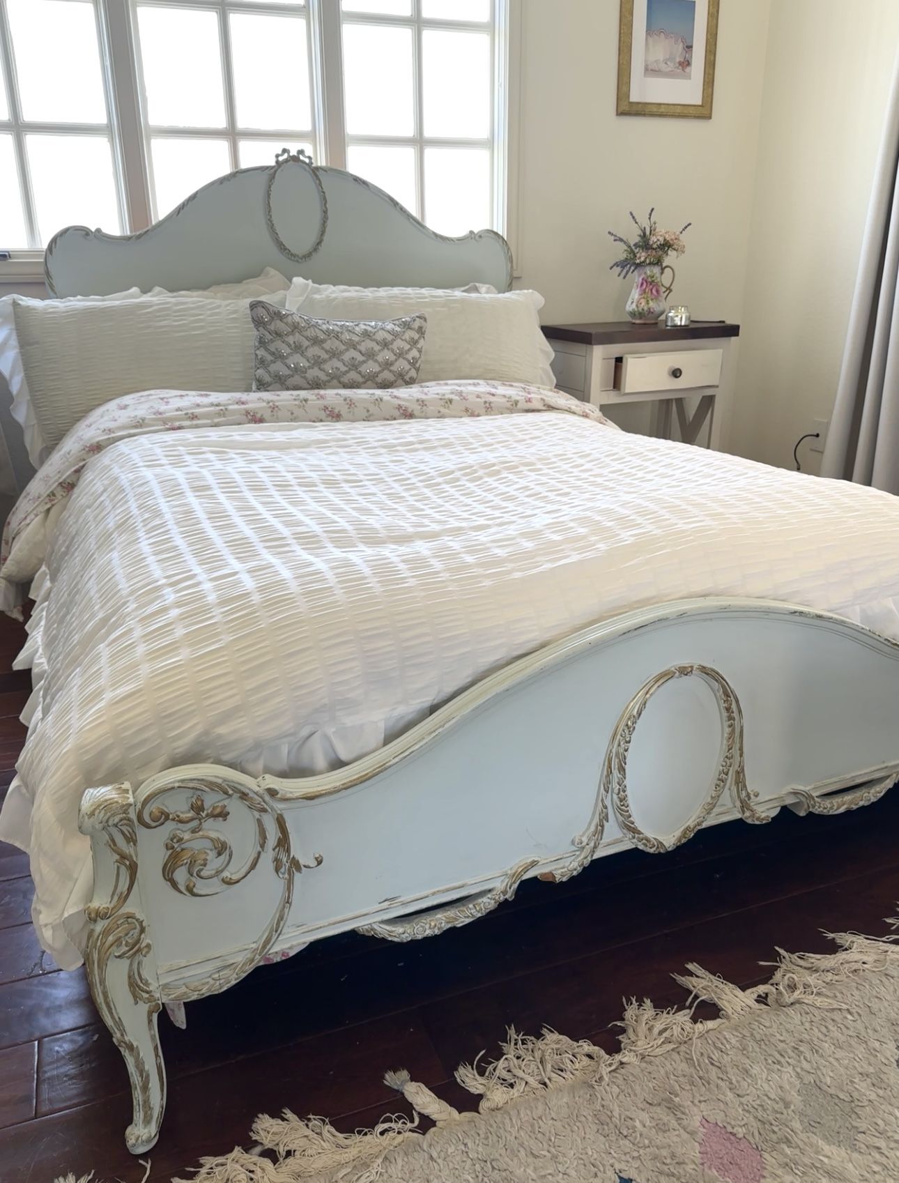 Vintage inspired Full bed frame