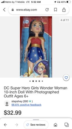 DC Super Hero Girls Wonder Woman 10-Inch Doll
